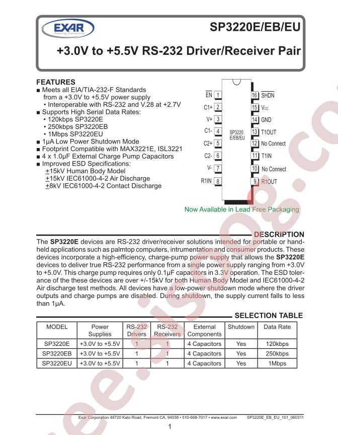 SP3220EBET-L