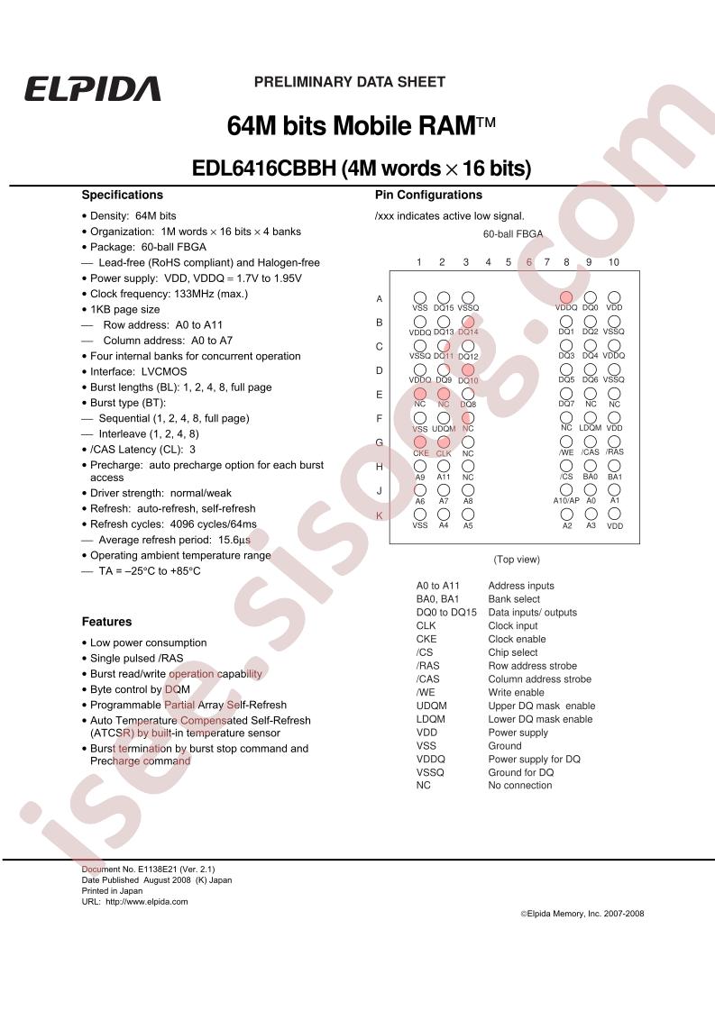 EDL6416CBBH-75-F