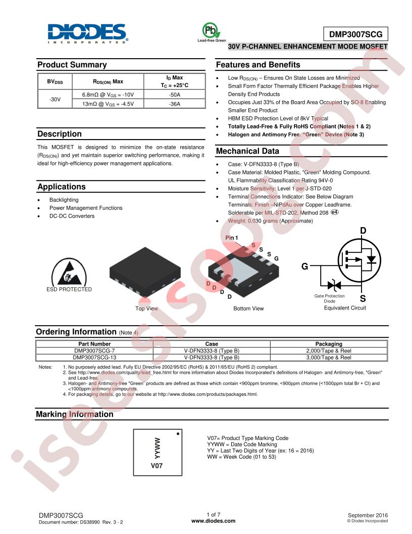 DMP3007SCG-7