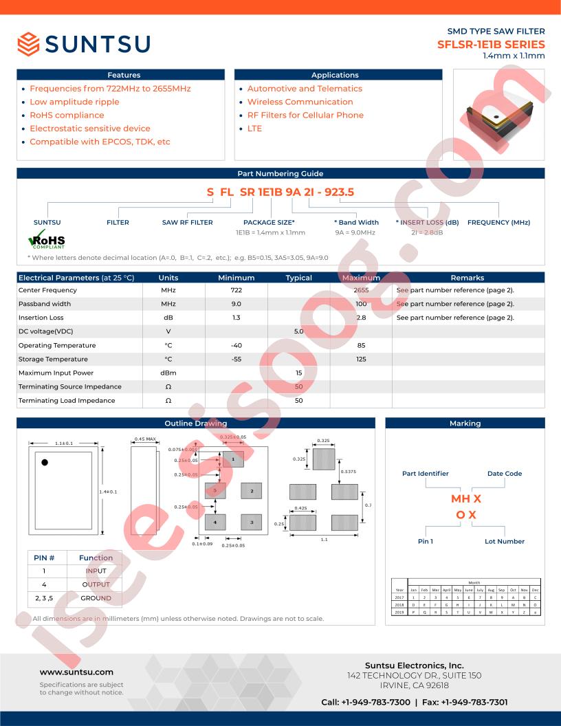 SFLSR-1E1B-60A2A-1960.0M