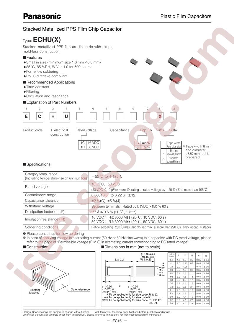 ECH-U1C152JX5