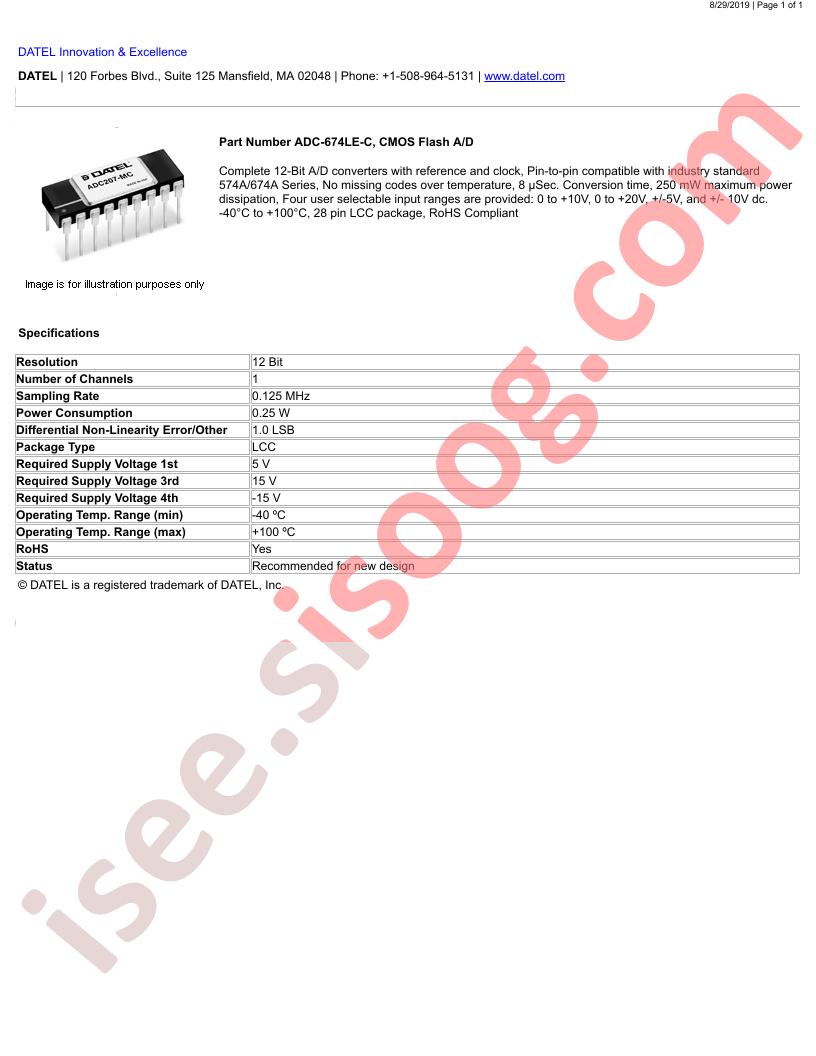 ADC-674LE-C