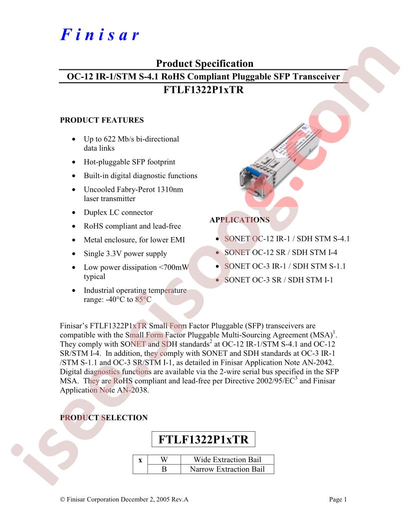 FTLF1322P1BTR