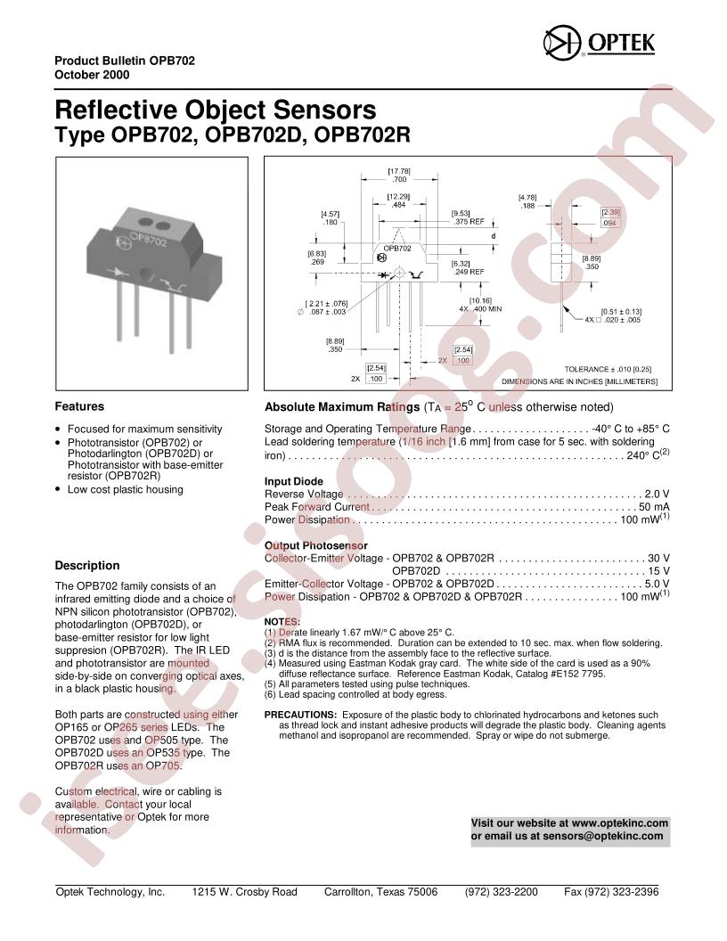 OPB702D