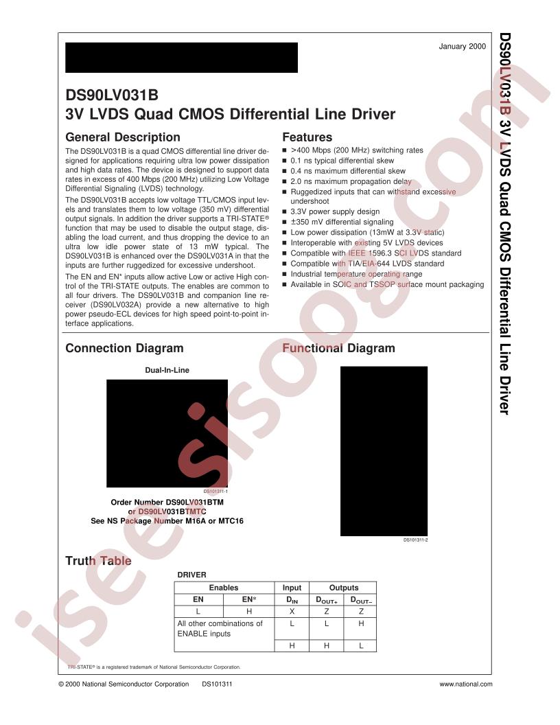 DS90LV031B