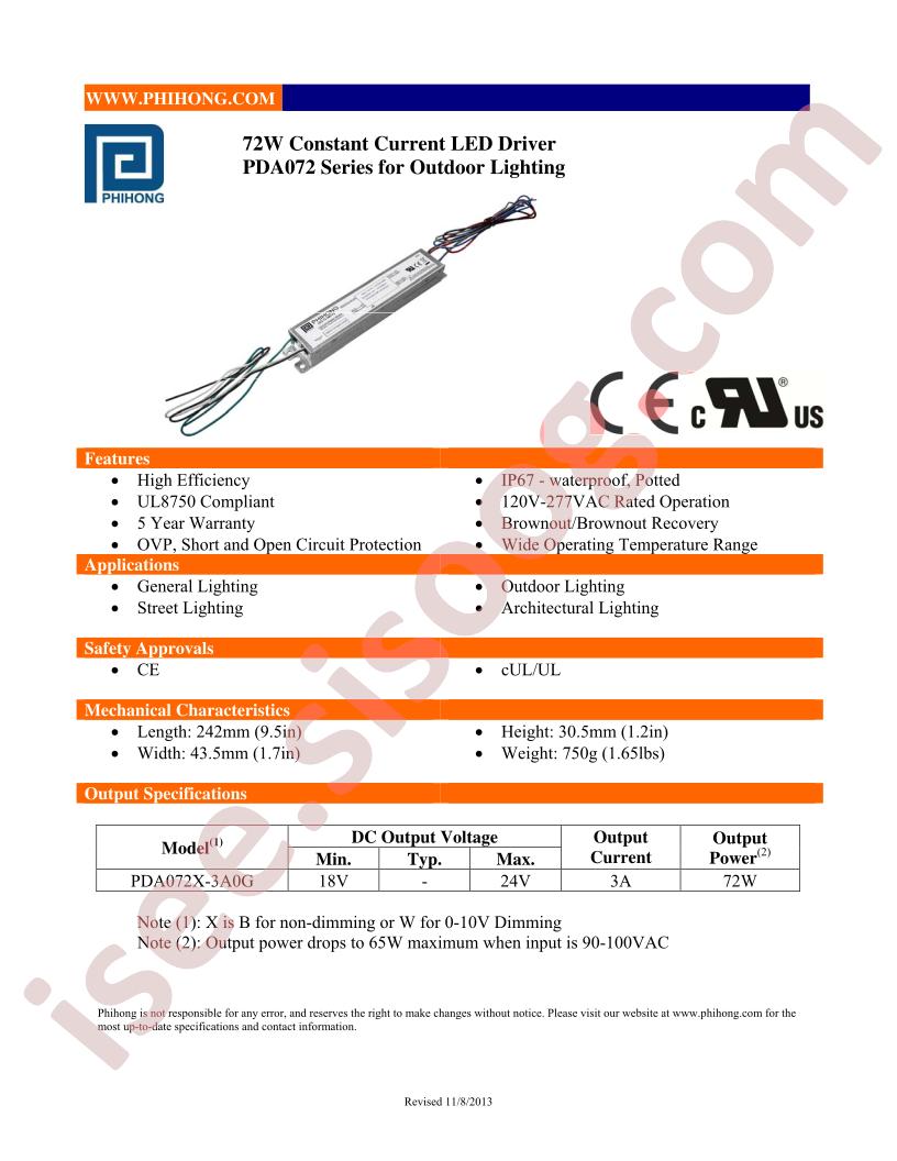 PDA072X-3A0G