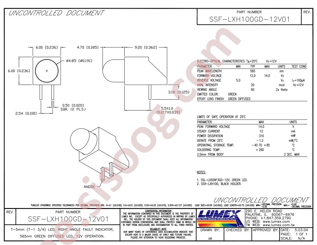 SSF-LXH100GD-12V01