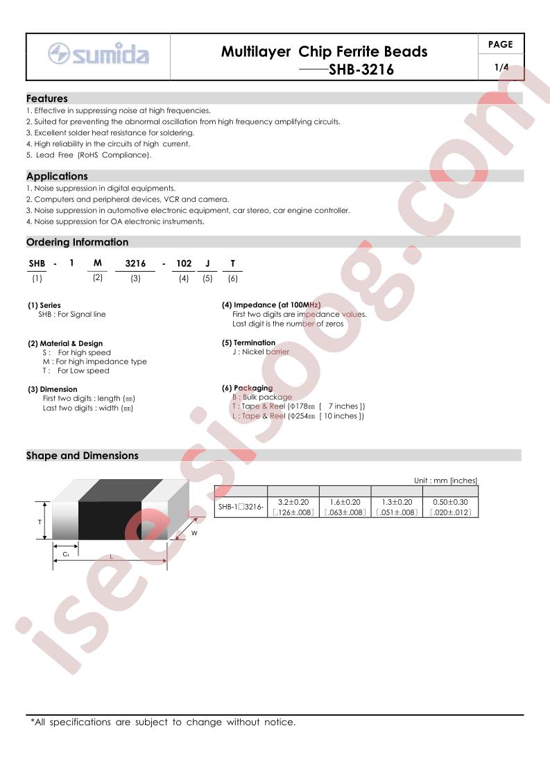 SHB-1T3216-201