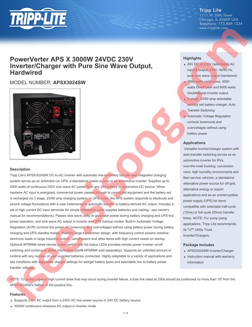 APSX3024SW