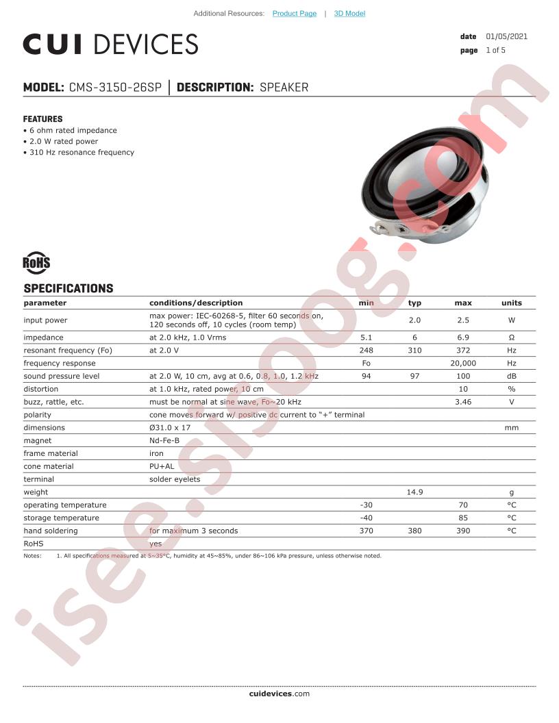 CMS-3150-26SP