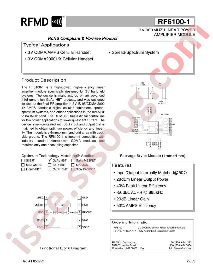 RF6100-1PCBA-41X