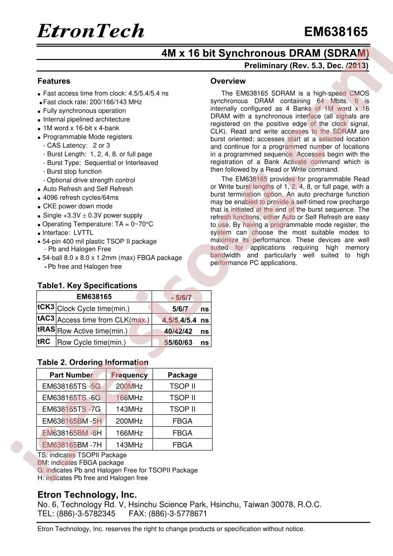 EM638165TS-5G