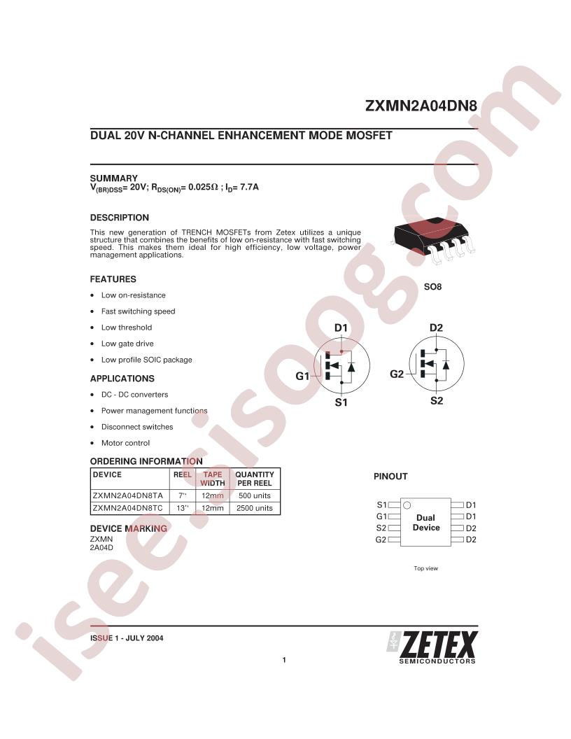 ZXMN2A04DN8