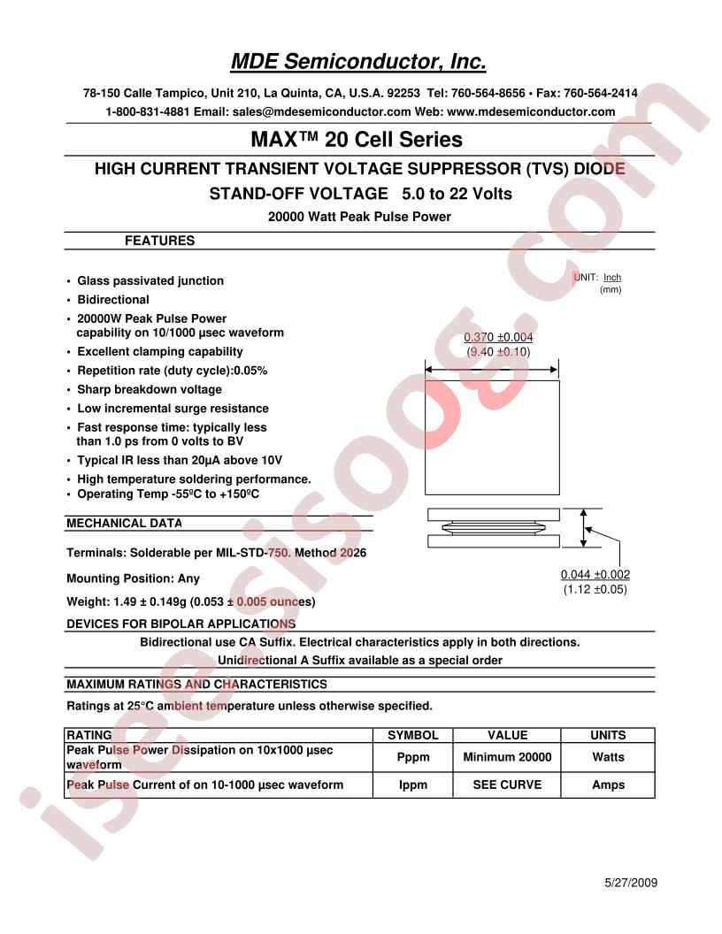 MAX20CELL