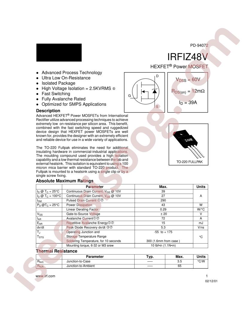IRFIZ48V