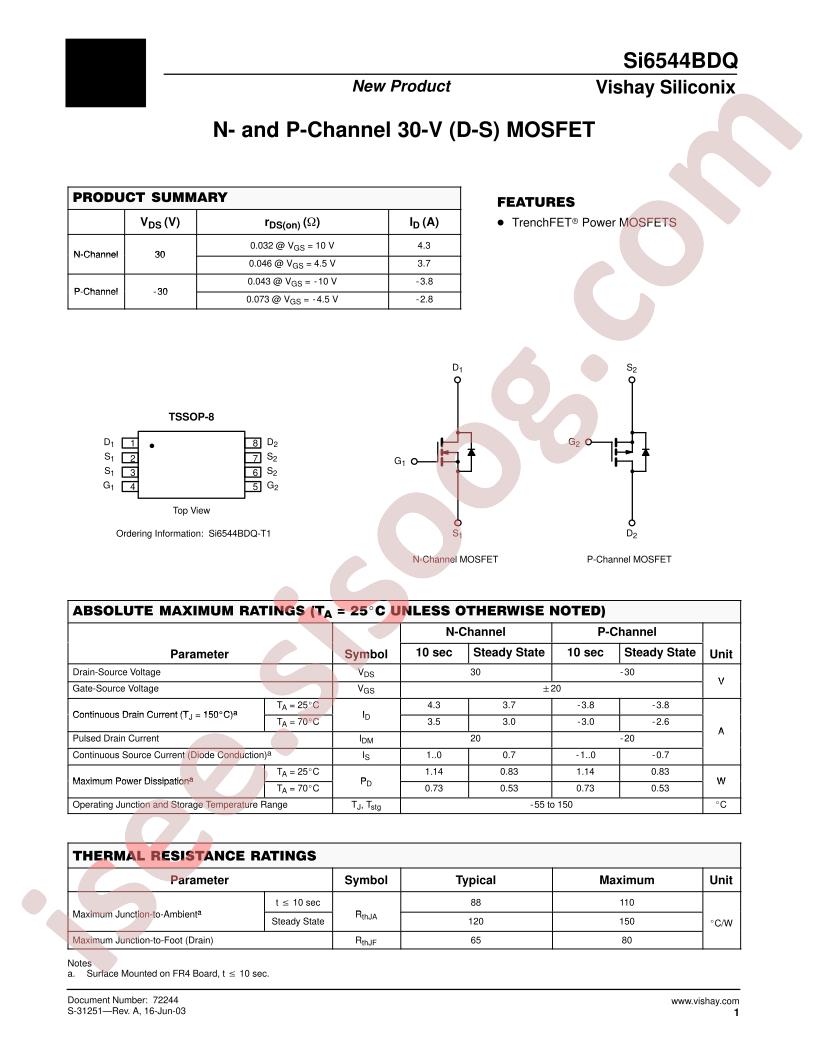 SI6544BDQ