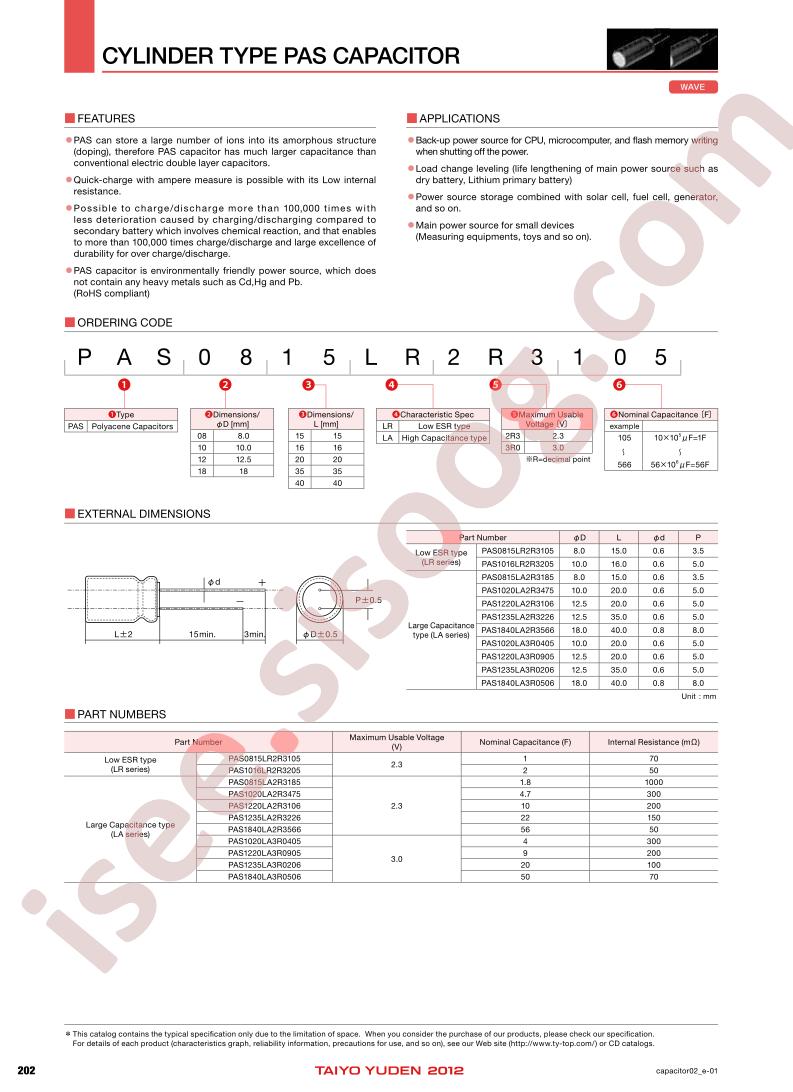 PAS1020LR3R0105