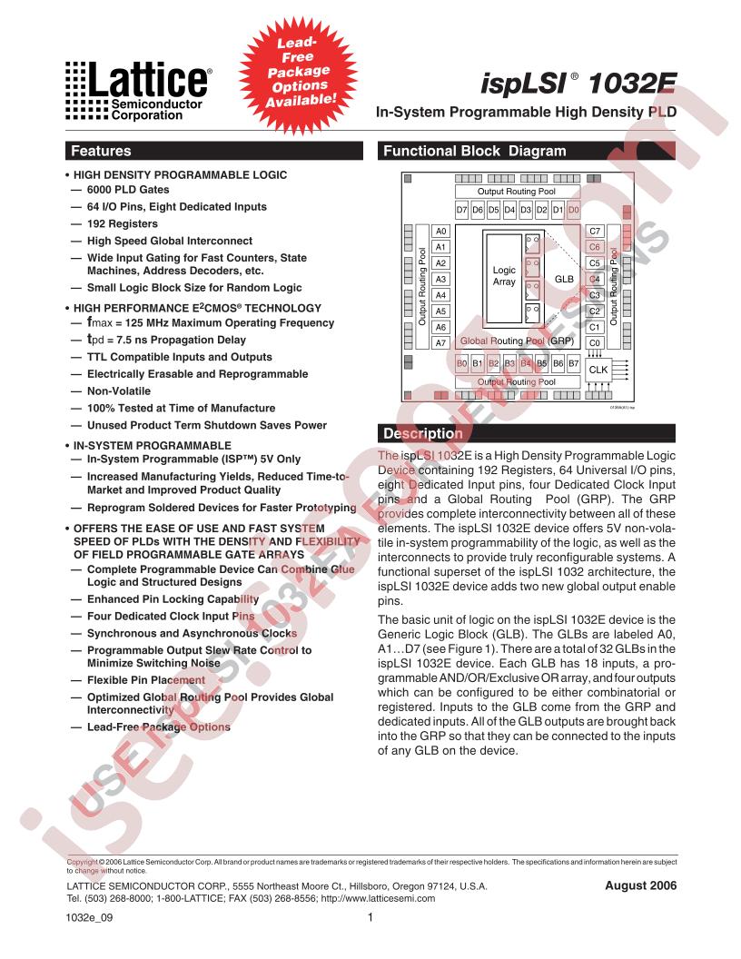 ISPLSI1032E80LJ