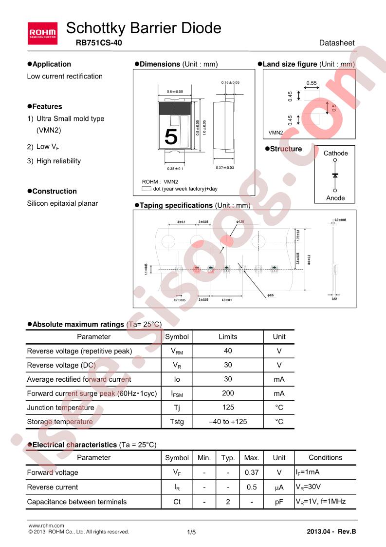 RB751CS-40T2R