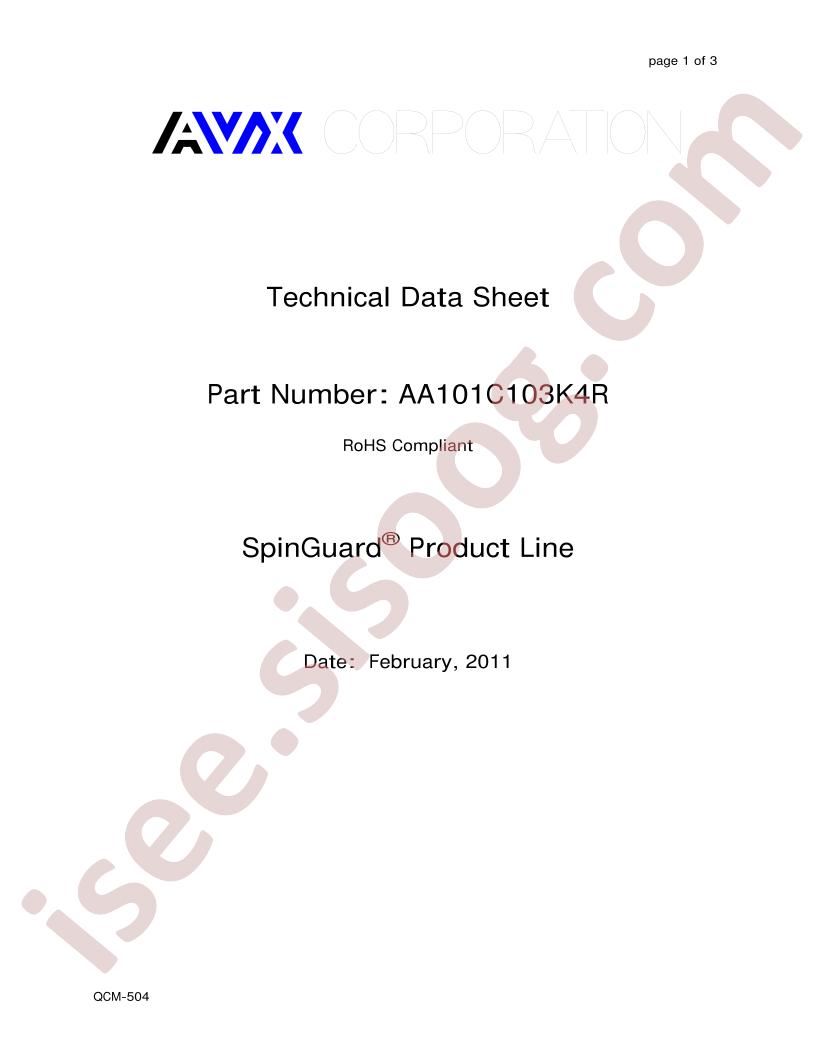 AA105C104K4R