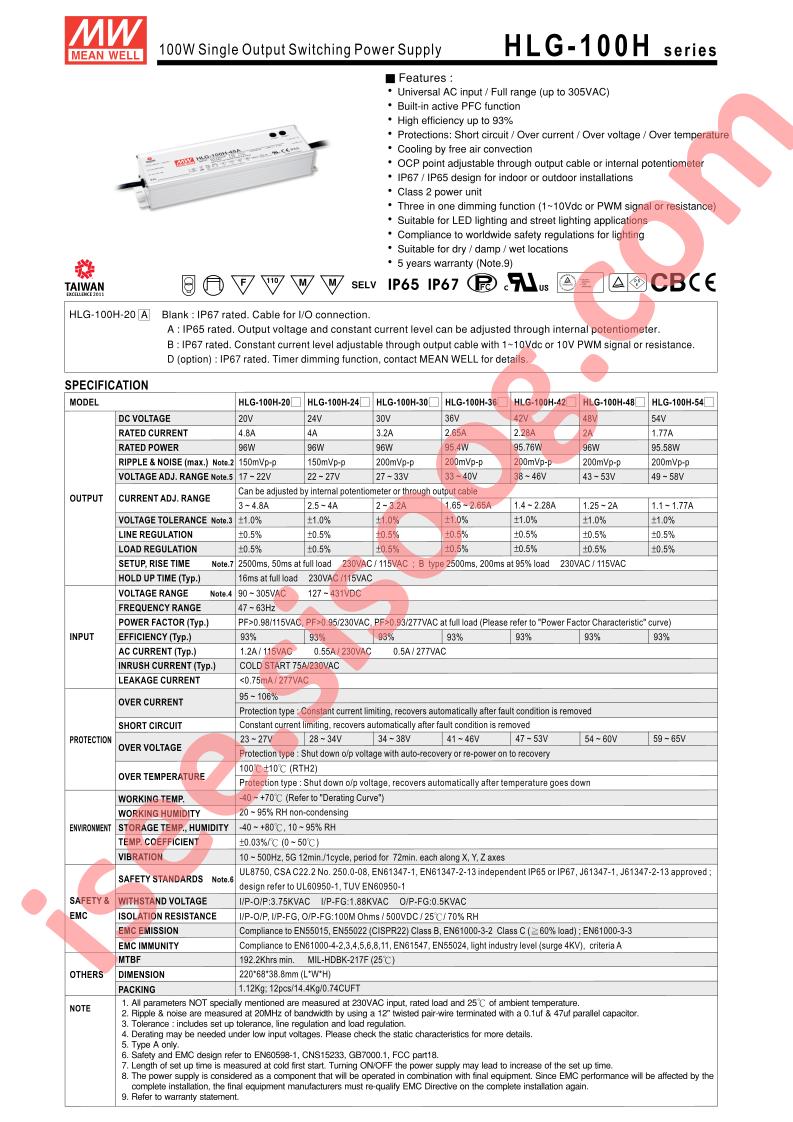 HLG-100H-30A