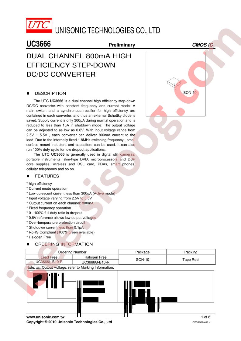 UC3666G-B10-R