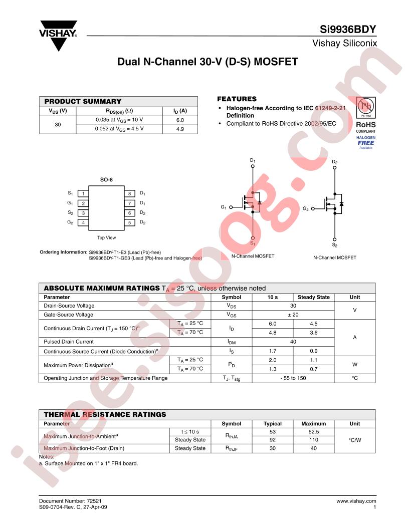 SI9936BDY-T1-GE3