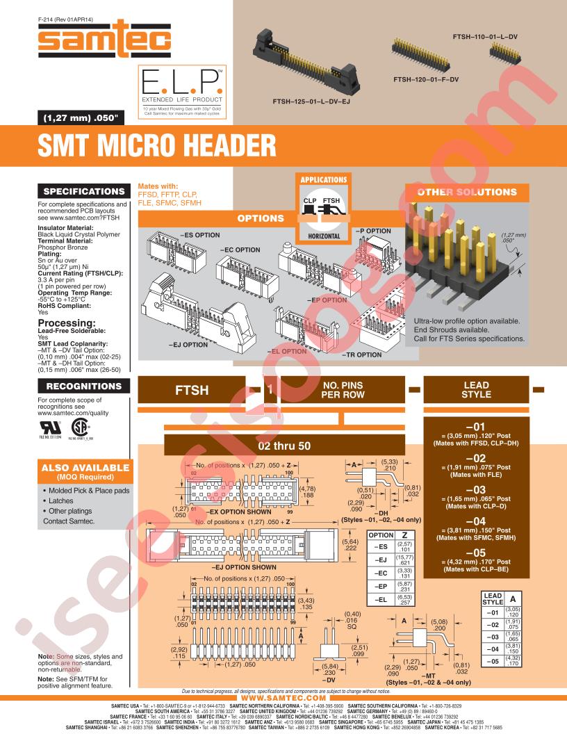 FTSH-105-01-F-DV