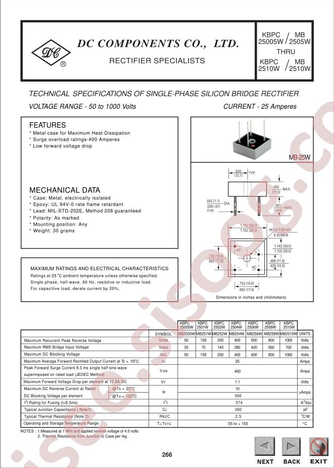 KBPC25005W