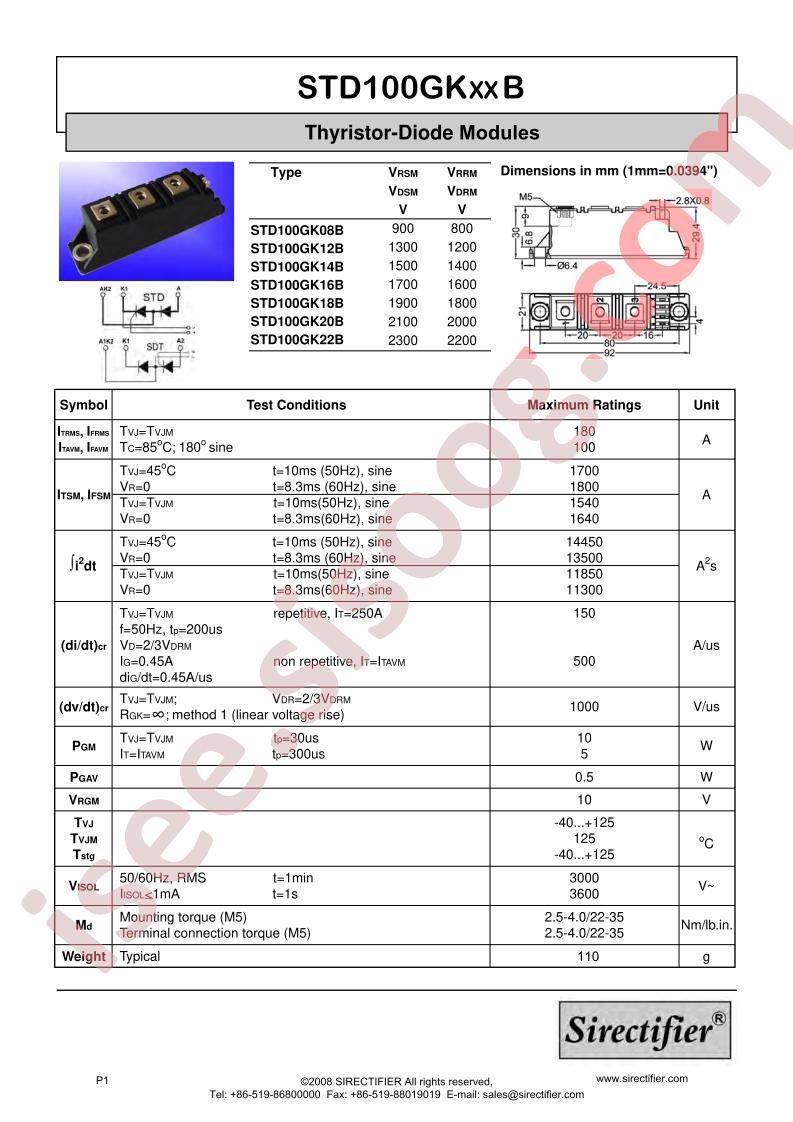 STD100GK16B