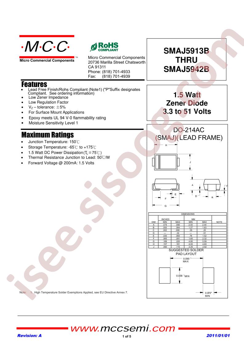 SMAJ5922B-TP