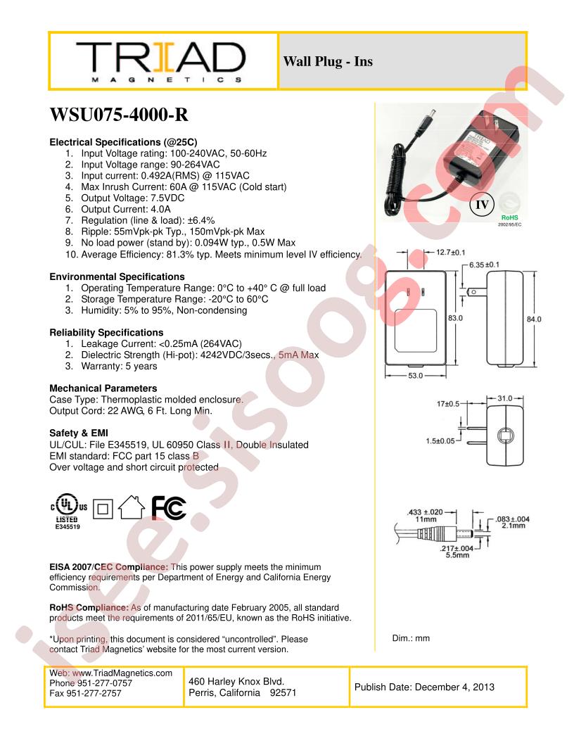 WSU075-4000-R