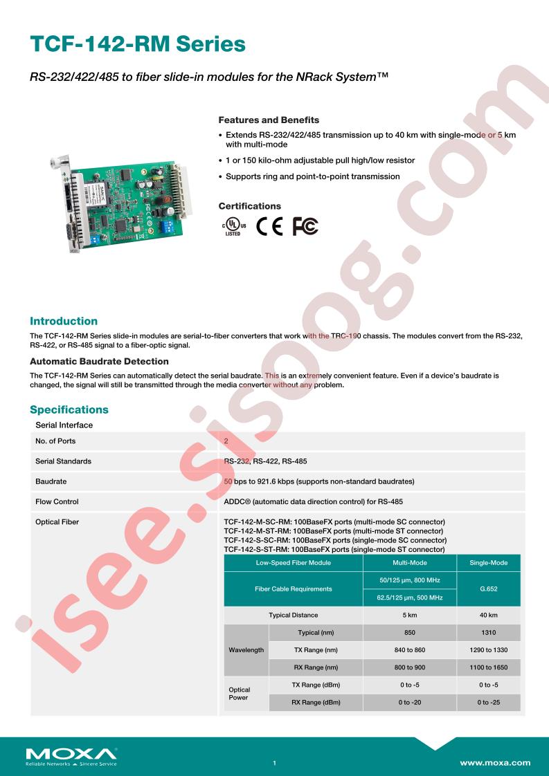 TCF-142-M-SC-RM