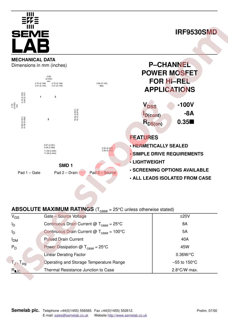 IRF9530SMD
