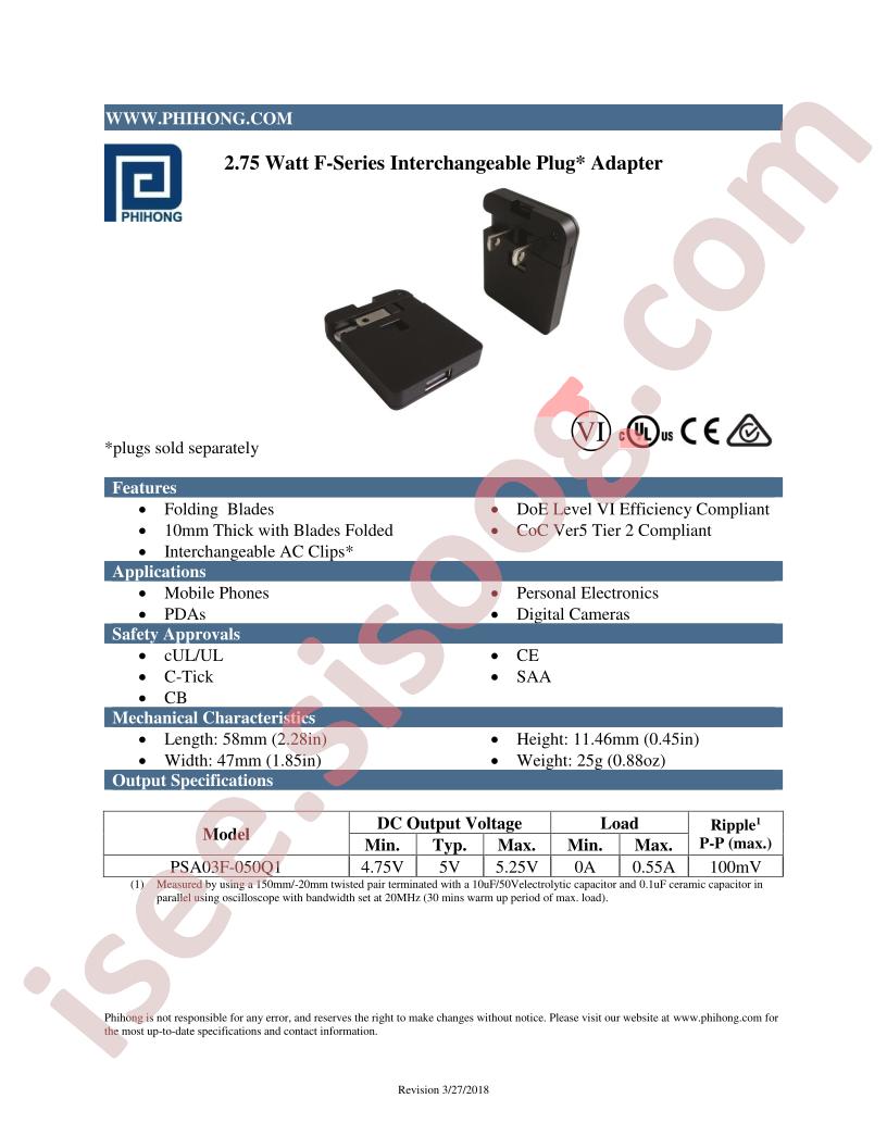 PSA03F-050Q1