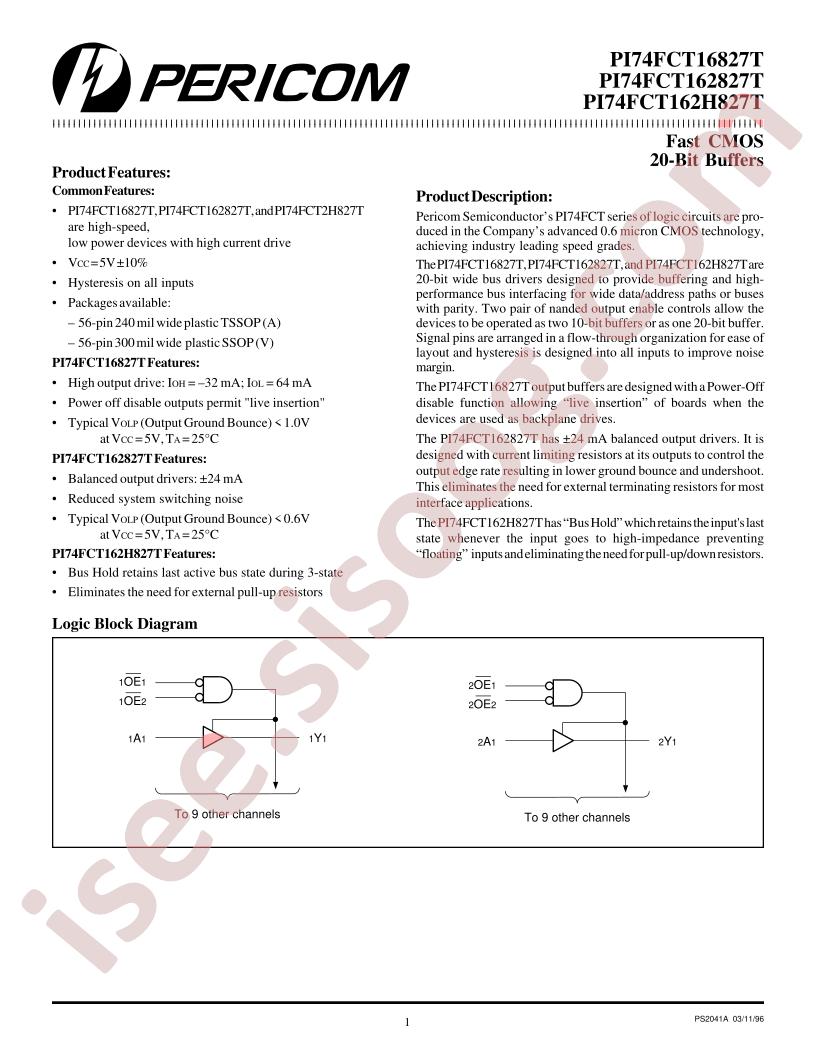 PI74FCT16827DT