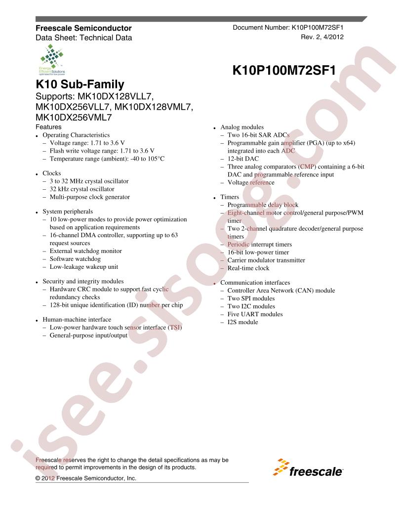 K10P100M72SF1