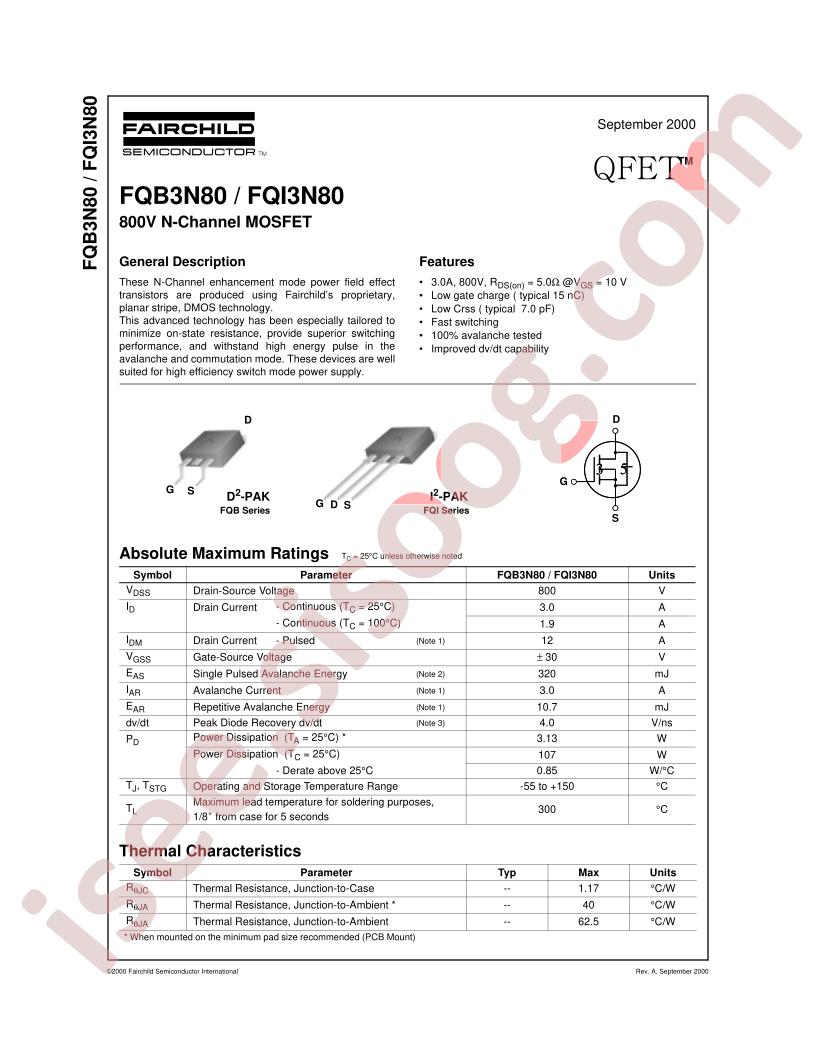 FQB3N80