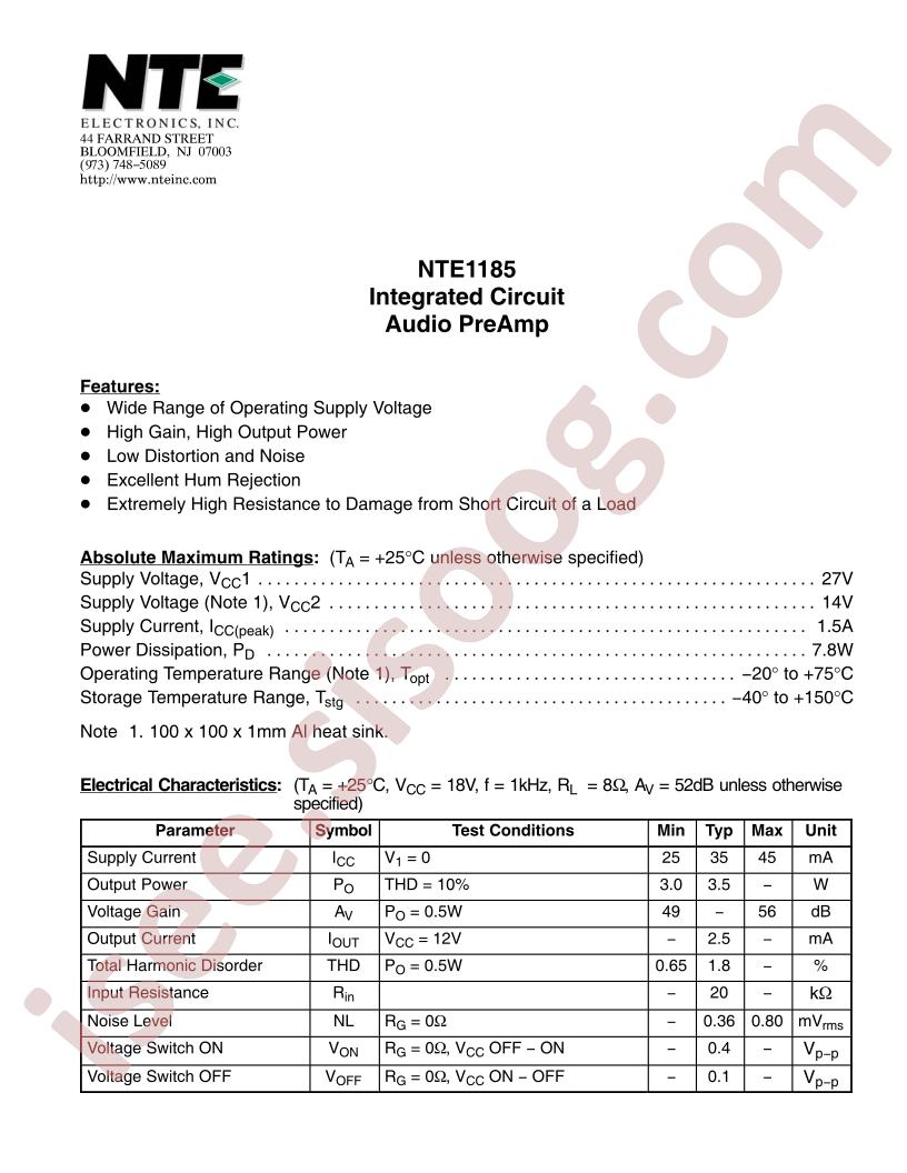 NTE1185