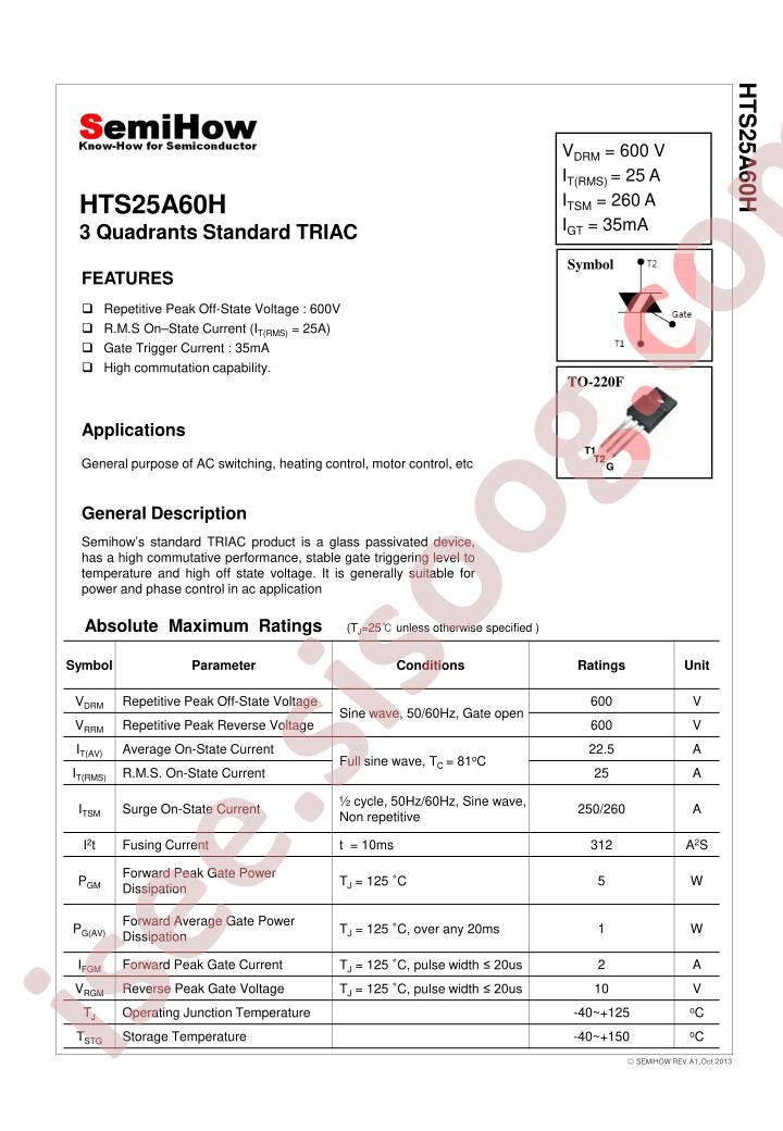 HTS25A60H