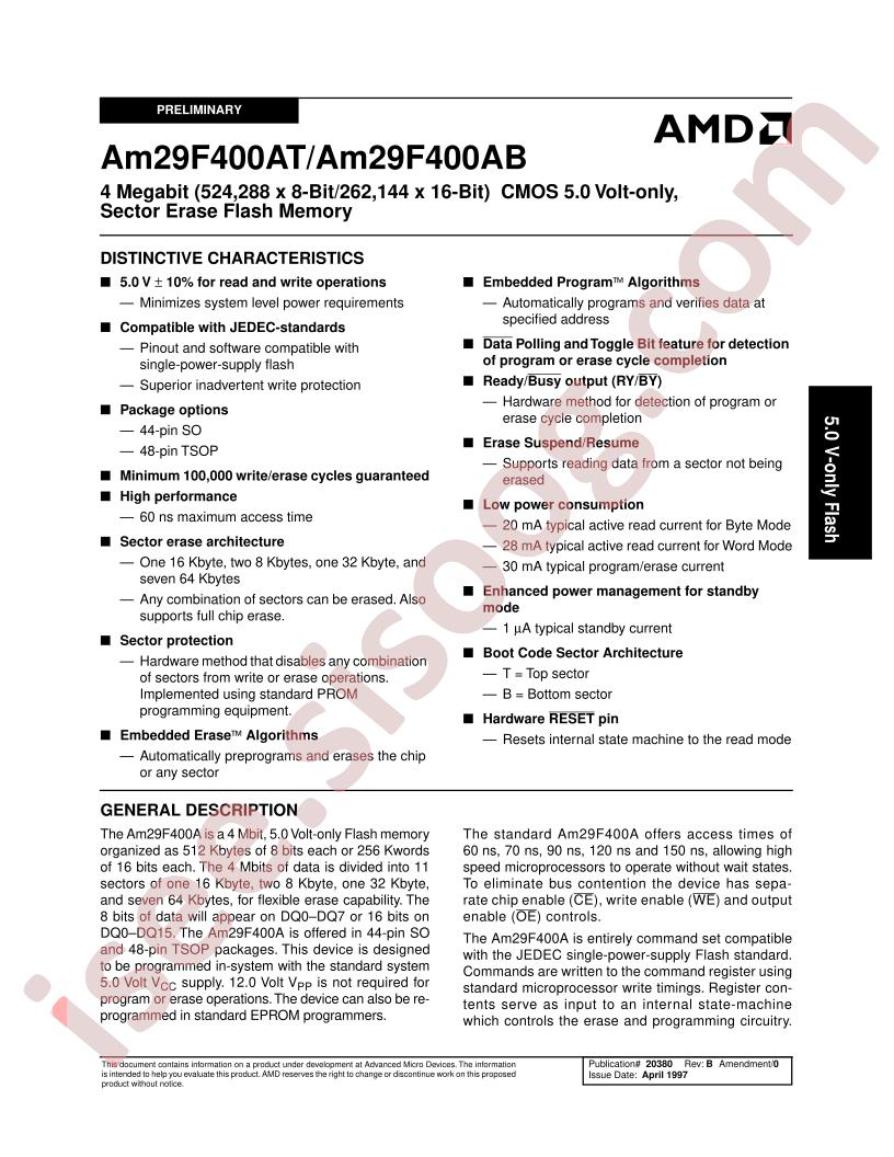 AM29F400AT-120FIB