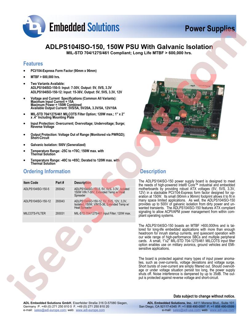 ADLPS104ISO-150