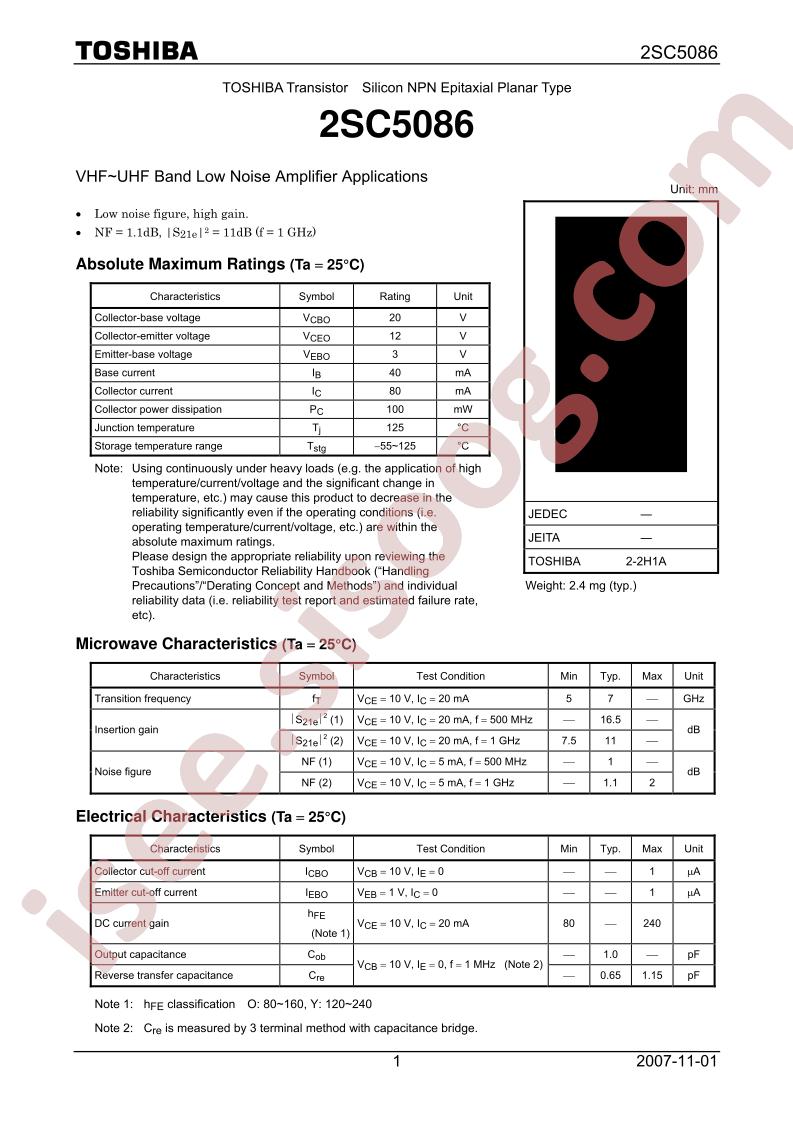 2SC5086-Y