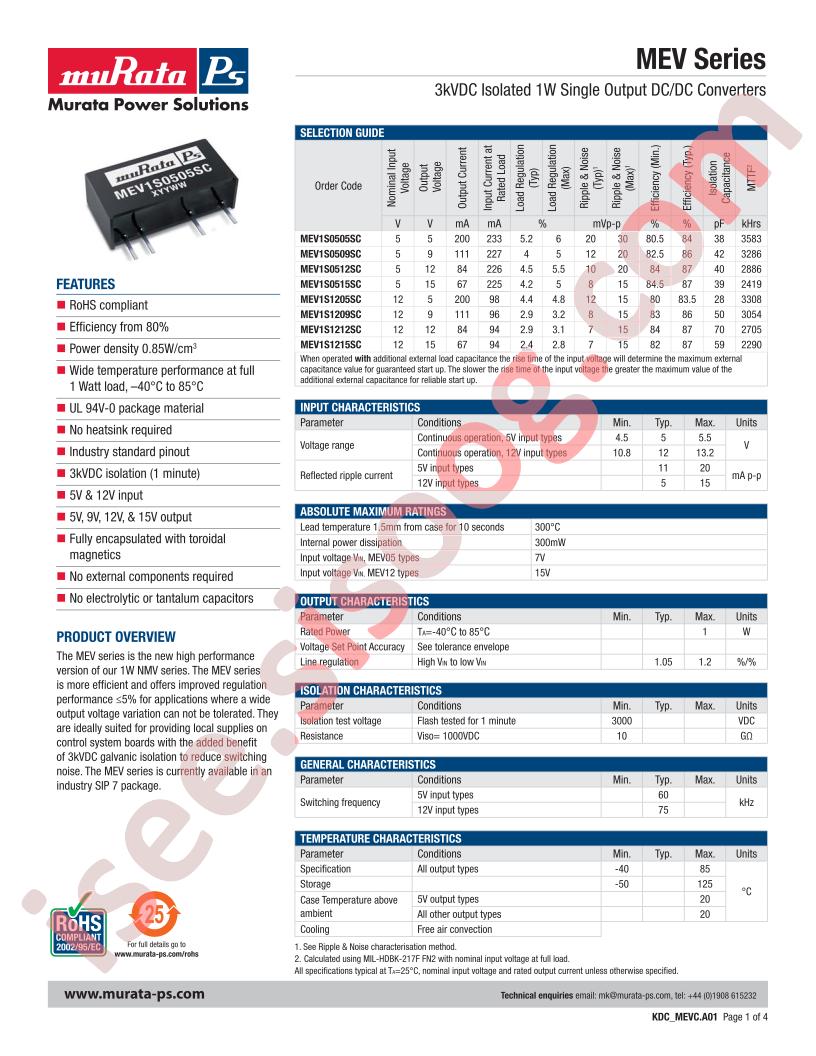 MEV1S0505SC