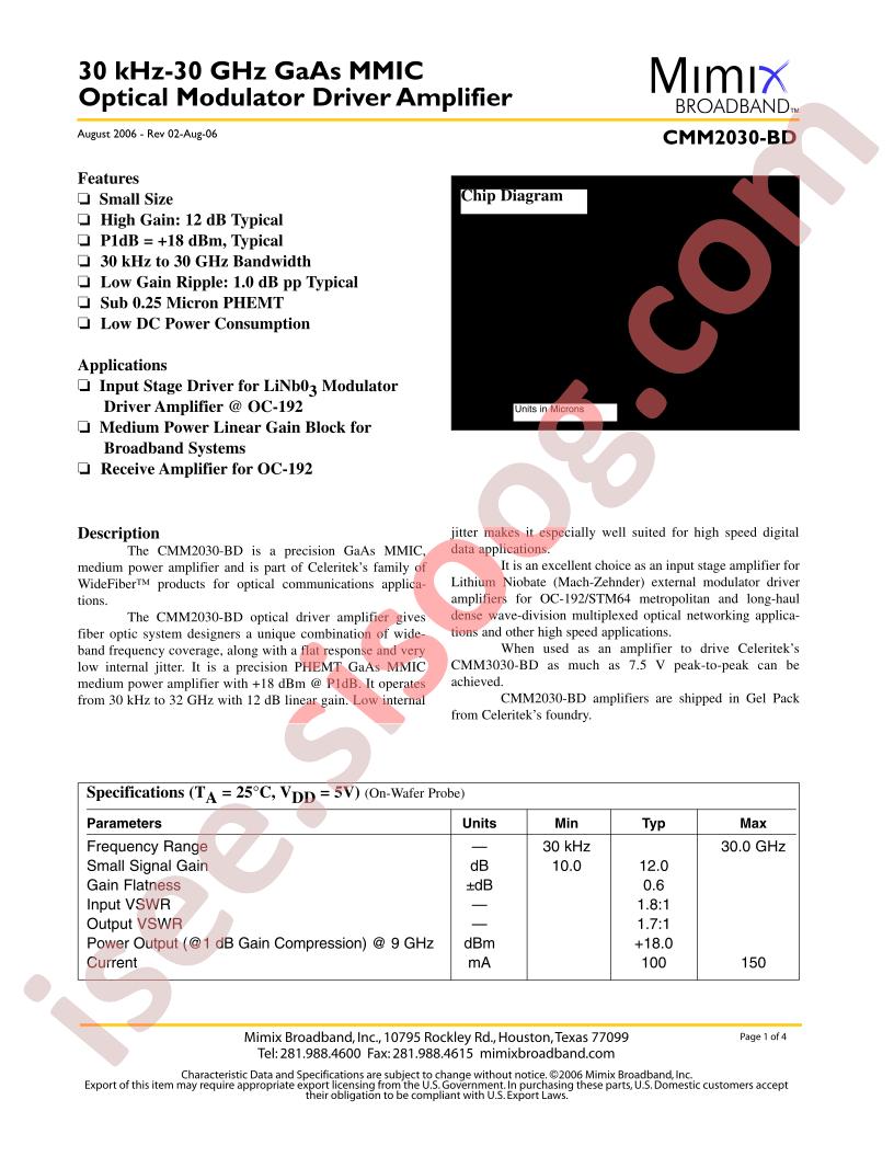 CMM2030-BD