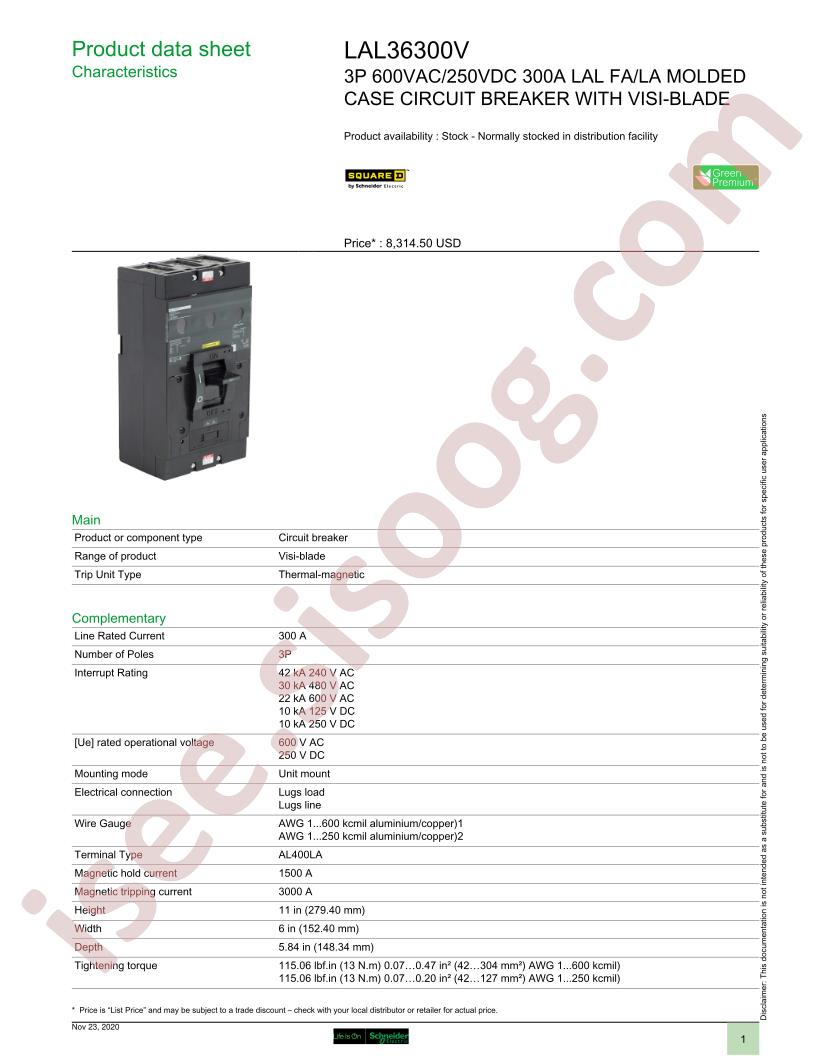 LAL36300V