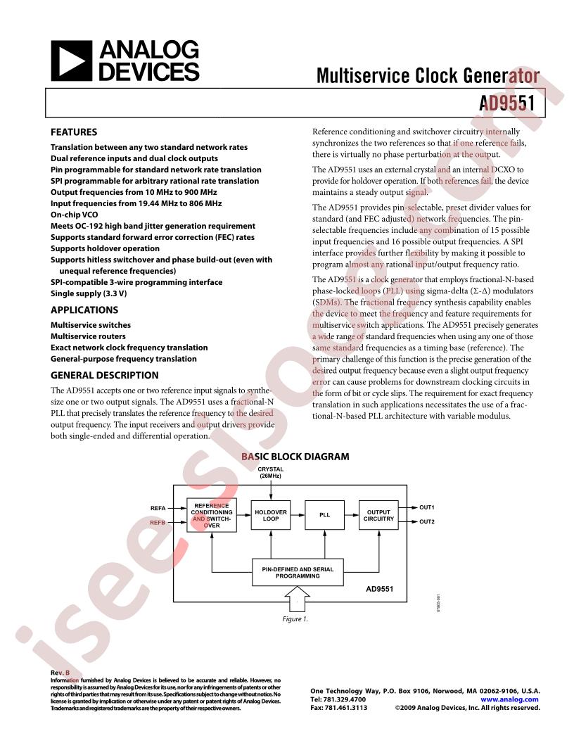AD9551BCPZ