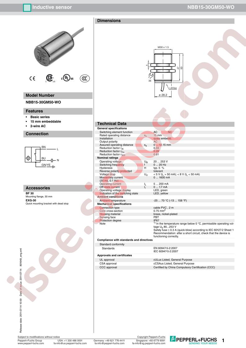 NBB15-30GM50-WO