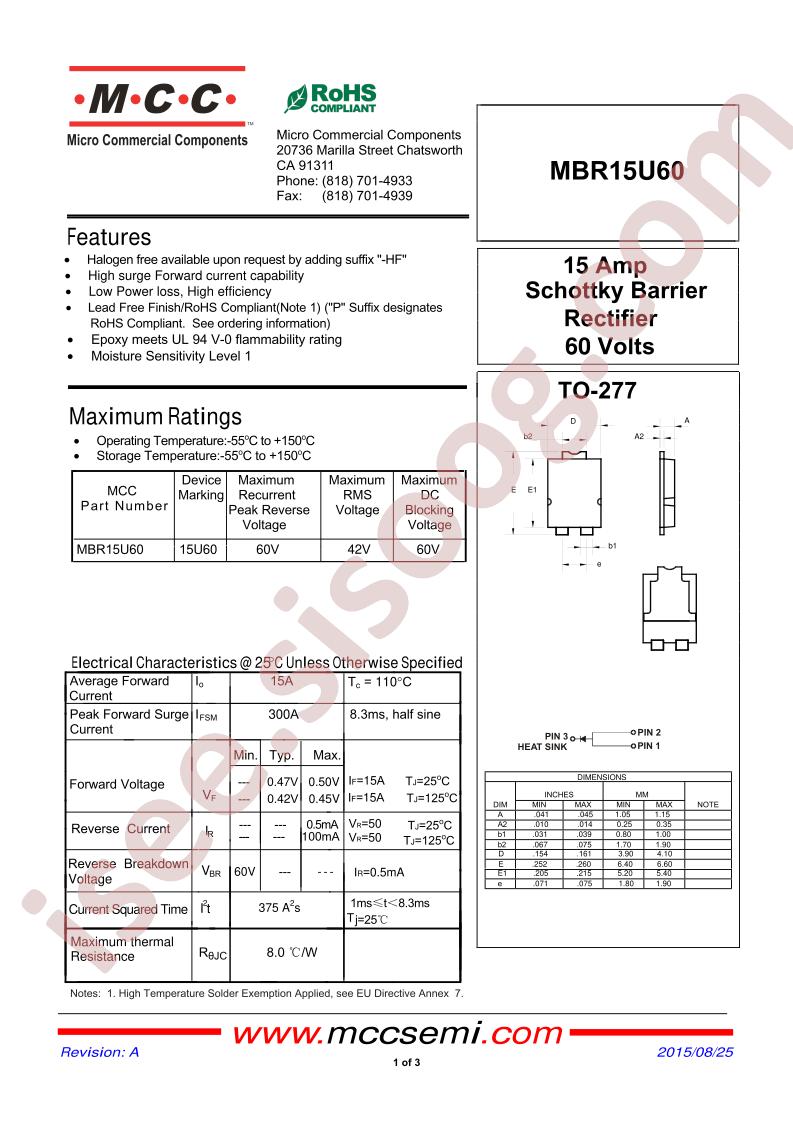 MBR15U60