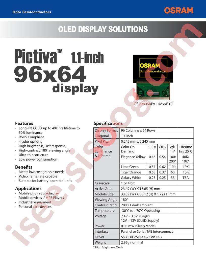 OS096064PK11MW1B10